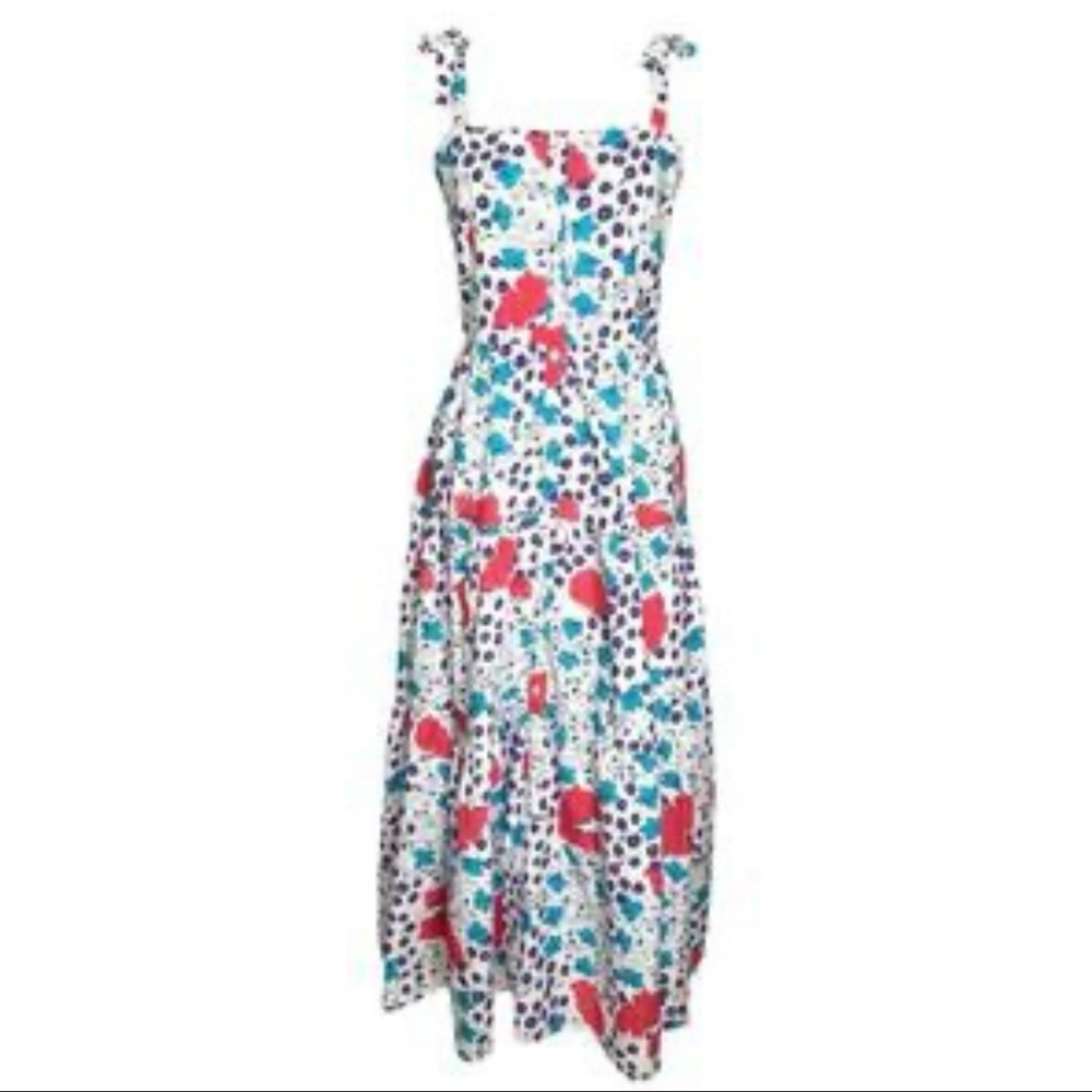 Oliphant tie strap button midi sundress, size S, perfect condition